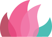 Logo de Margaux Cros développeuse web créative sous forme d'un lotus